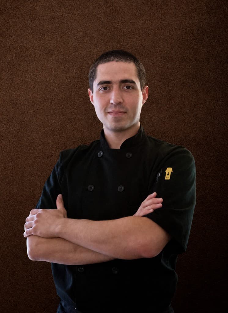 Mike in chef's coat